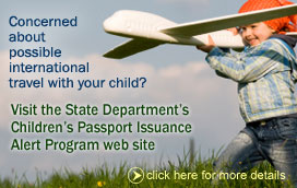 Children's Passport Issuance Alert Program link