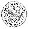 Court of Chancery Seal in black and white
