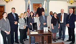Kent County Resident Judge William L. Witham Jr. and the Veteran's Treatment Court Team